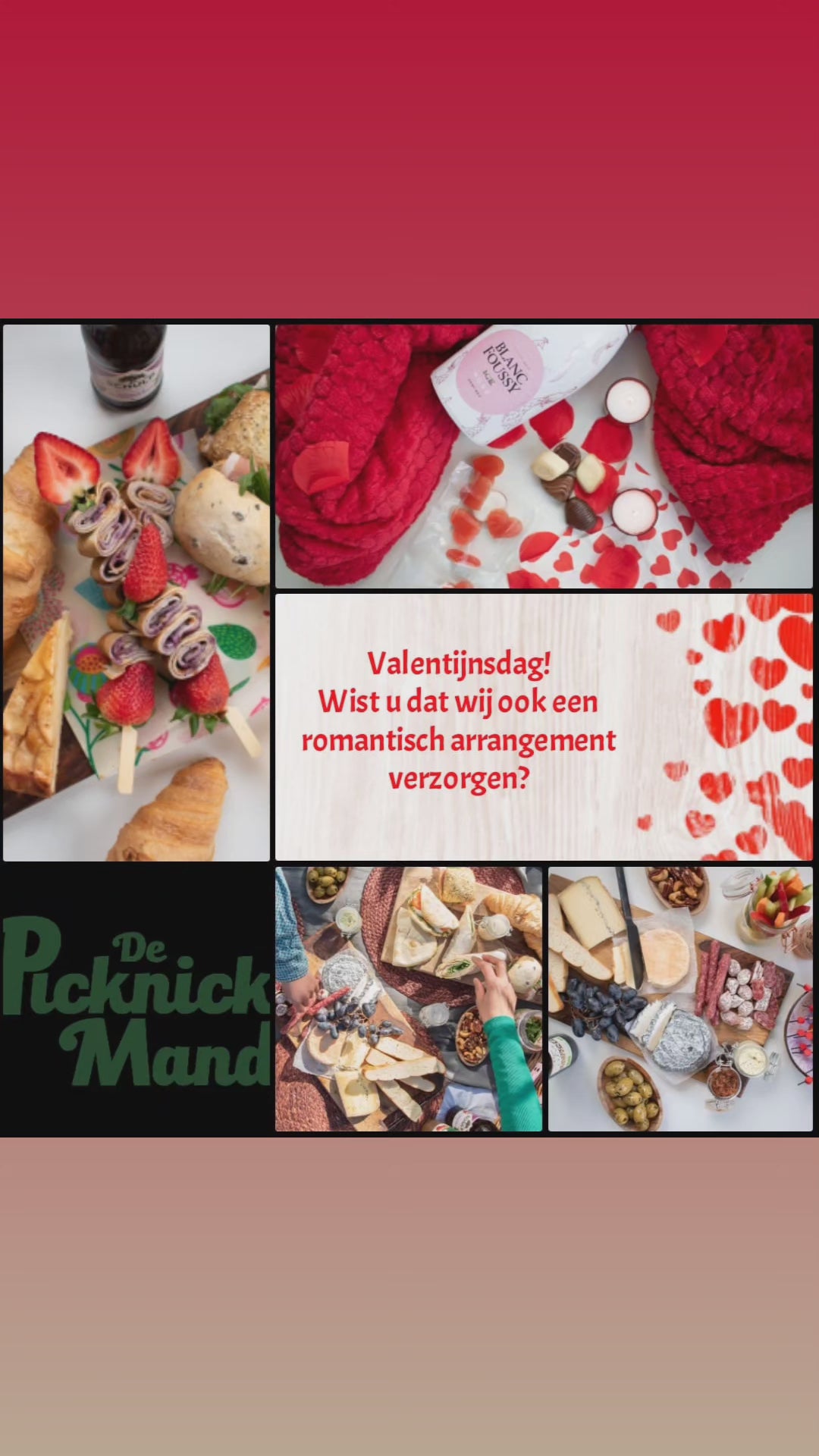 Romantische Valentijns lunch